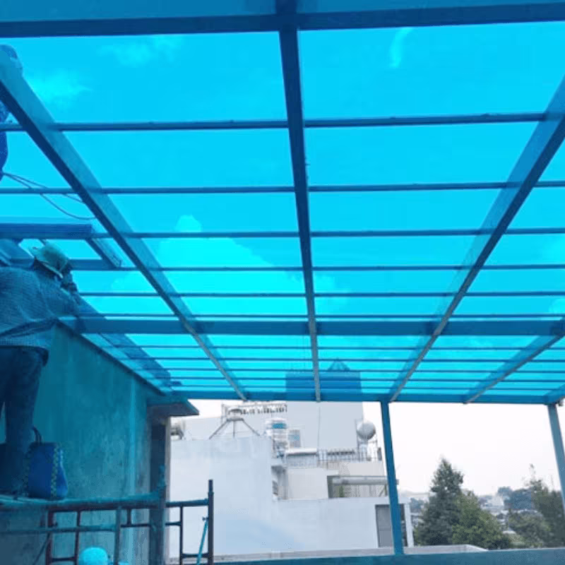 mai-che-san-thuong-nhua-poly Tấm polycarbonate Huyện Nhà Bè