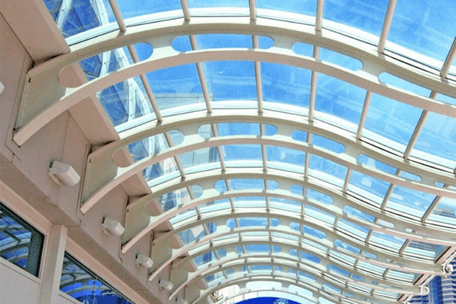 Mái che sân thượng bằng nhựa poly Tạ Phú Long An