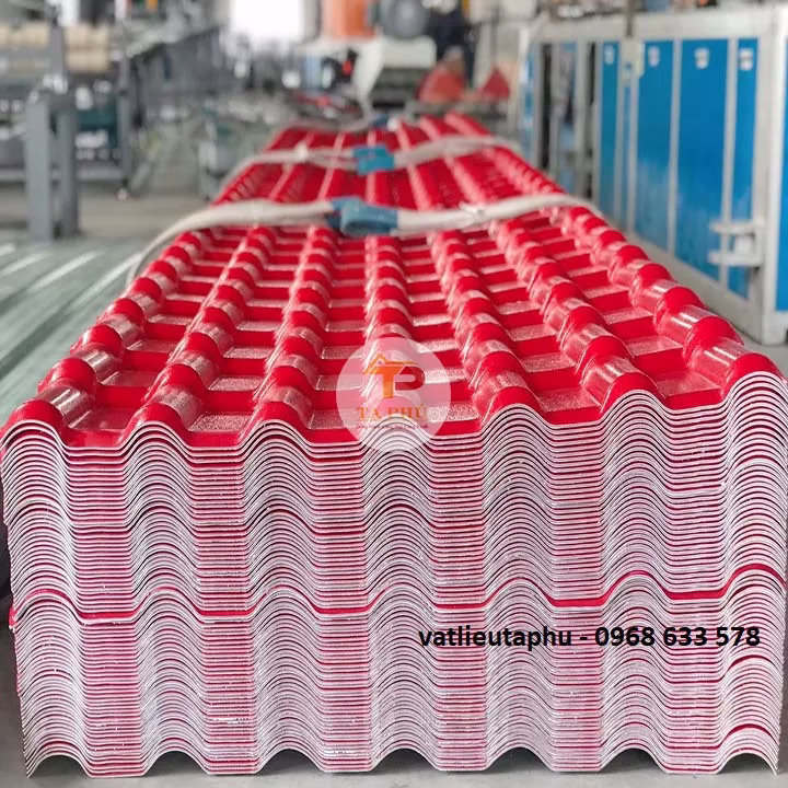 Tôn nhựa PVC giả ngói - 0968 633 578 tôn nhựa pvc ,tôn nhựa asa