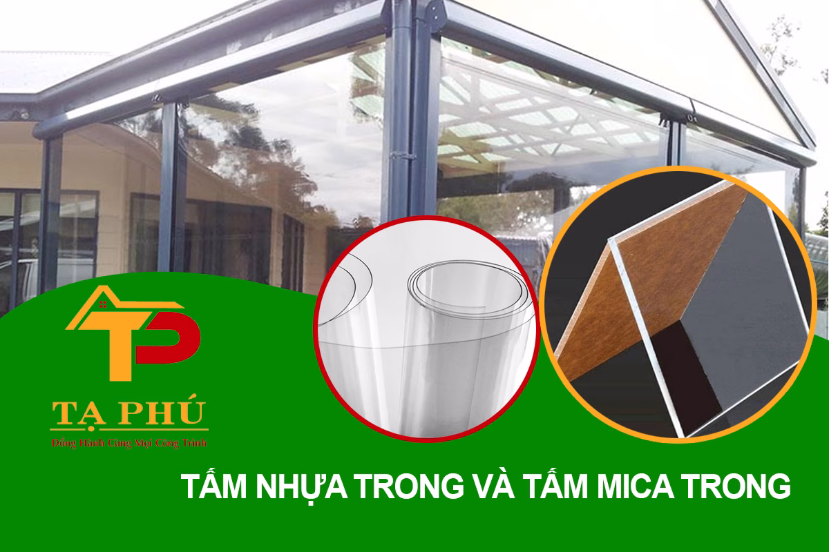tam nhua trong, tam mica trong