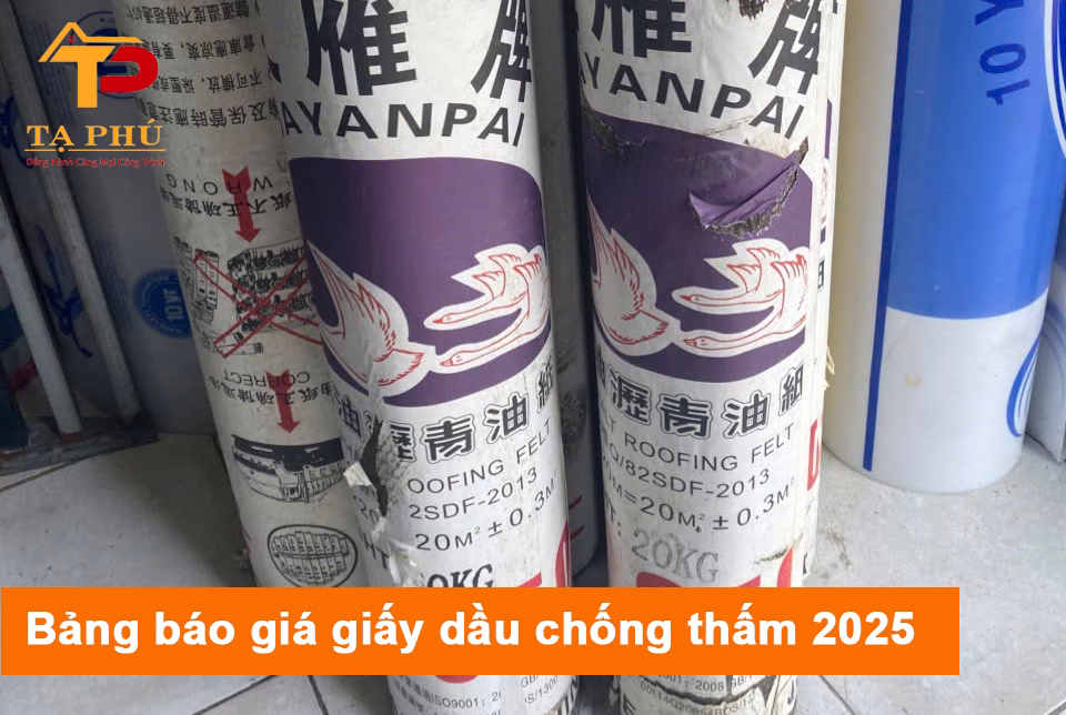 bang bao gia day dau chong tham