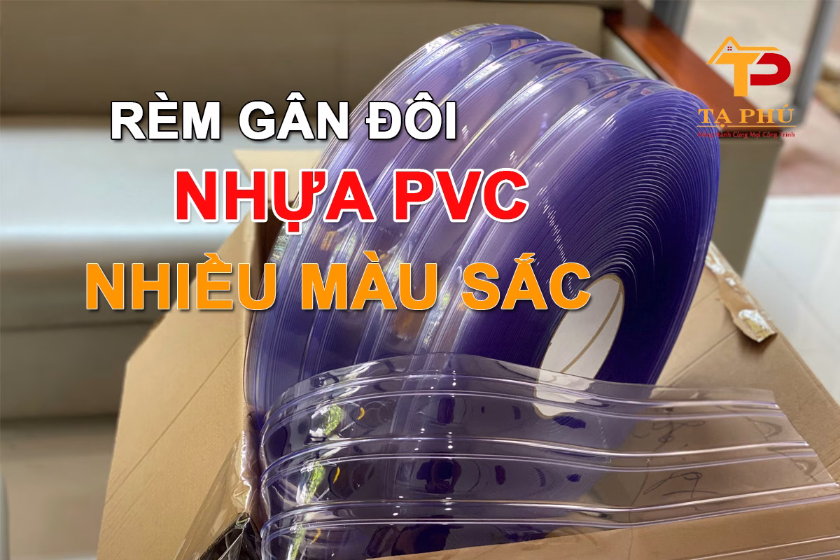 rem nhua pvc gân đôi nhiều màu sắc