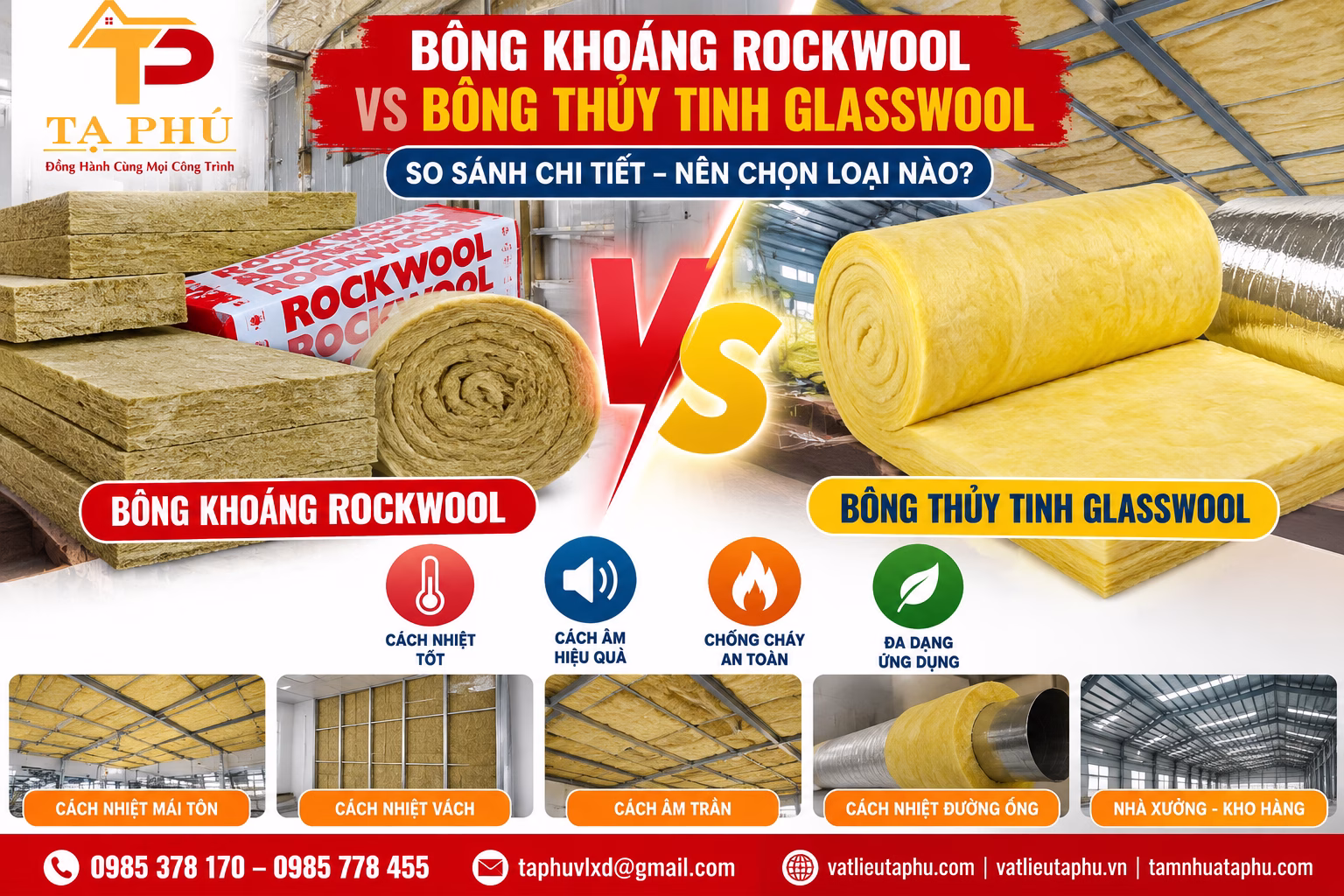 bông khoáng rockwool